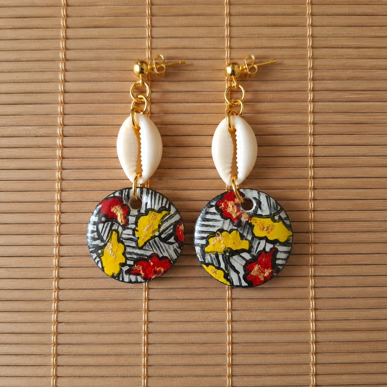 Boucles d'oreilles Wax Soleil