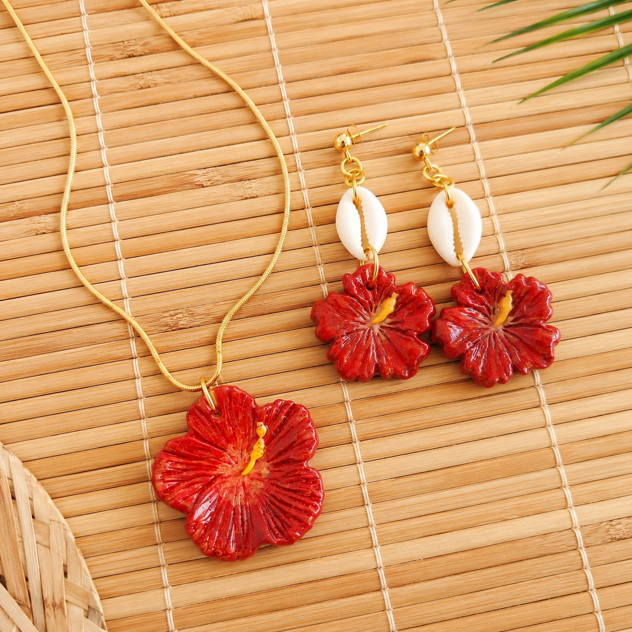Parure Hibiscus & Cauri